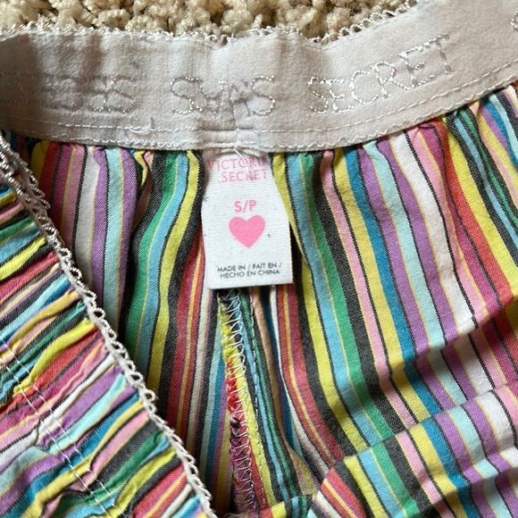 Victoria's Secret Red and Pink High Waist Sleep Shorts - Picture 2 of 6